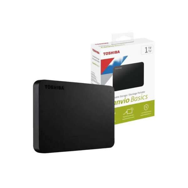 Disco Duro Externo Toshiba Canvio Basics 1TB, USB 3.0 para Laptop y MacBook