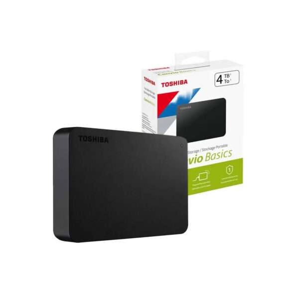 Disco Duro Externo Toshiba Canvio Basics 4TB, USB 3.0 para Laptop y MacBook