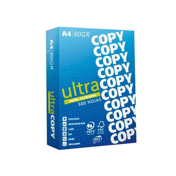 Papel Fotocopia Ultracopy A4 Paquete 80g